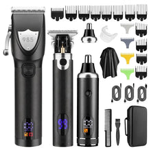 Load image into Gallery viewer, Hair Clippers Ears Nose Hair Trimmer Set With Bag Hair Cutting Machine Men's Grooming Tools