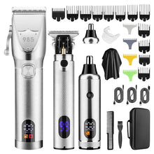 Load image into Gallery viewer, Hair Clippers Ears Nose Hair Trimmer Set With Bag Hair Cutting Machine Men's Grooming Tools