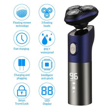 Load image into Gallery viewer, 3D Waterproof Electric Shaver For Men Beard Trimmer Digital LED Display Wet&Dry Hair Cutting Blade Razor Machine With Smart Lock