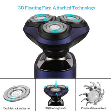 Load image into Gallery viewer, 3D Waterproof Electric Shaver For Men Beard Trimmer Digital LED Display Wet&Dry Hair Cutting Blade Razor Machine With Smart Lock