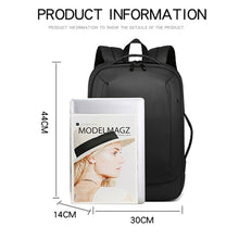 Load image into Gallery viewer, Backpack For Men USB Charging Luxury Urban Business Bag For Laptop 13.3 Inch Multifunctional Anti-theft Black Casual Rucksack