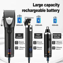 Load image into Gallery viewer, Hair Clippers Ears Nose Hair Trimmer Set With Bag Hair Cutting Machine Men's Grooming Tools