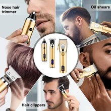 Load image into Gallery viewer, Hair Clippers Ears Nose Hair Trimmer Set With Bag Hair Cutting Machine Men's Grooming Tools