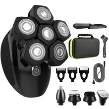 Load image into Gallery viewer, Electric Shaver for Men Beard Hair Trimmer LCD Display Electric Razor 6D Floating Blade Heads Electric Nose Hair Trimmer