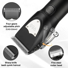 Load image into Gallery viewer, Hair Clippers Ears Nose Hair Trimmer Set With Bag Hair Cutting Machine Men's Grooming Tools