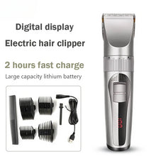 Load image into Gallery viewer, Professional Barber Hair Clipper Electric Shave Razor Finish Cutting Machine Beard Rechargeable Trimmer Shaver