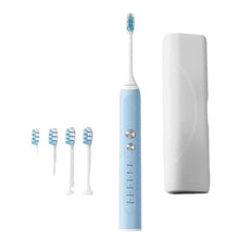 Load image into Gallery viewer, Toothbrush Wireless Charging Travel Case IPX7 Dupont Soft Bristle Electric Charger Adult Sonic Teeth Whitening Brush Pink White
