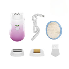 Load image into Gallery viewer, Hair Removal Bikini Epilator Rechargeable Razor Women Underarms Shaver Legs Armpit Hair Foot Callus Remover