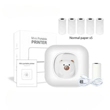 Load image into Gallery viewer, Portable Mini Label Printer Photo Thermal Adhesive Labels Printers Inkless Bluetooth Pocket Mini Printer Stickers Maker 57MM