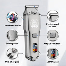 Load image into Gallery viewer, Waterproof Combo Set Professional Hair Trimmer Rechargeable Hair Clipper For Men Electric Hair Cutting Machine