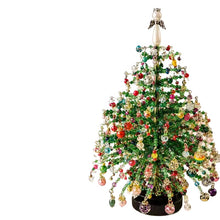 Load image into Gallery viewer, Handmade Bead Weaving Christmas Tree DIY Kit Desktop Holiday Decoration Beaded Xmas Ornament Festive Craft Present