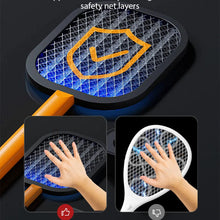 Load image into Gallery viewer, Electric Mosquito Swatter Mini Insect Racket USB Charging Electric Shock Summer Fly Swatters Rechargeable Outdoor Fly Bug Zapper