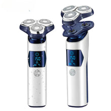 Load image into Gallery viewer, Electric Shaver For Men Washable Beard Rotary Electric Razor Rechargeable Facial Shaving Machine Wet Dry USB