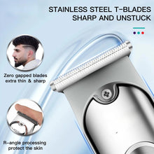 Load image into Gallery viewer, Hair Clipper Rechargeable Hair Cutting Machine Cordless Hair Trimmer Electric Barber 0mm Cutting Blade Clipper for Men