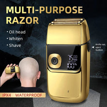 Load image into Gallery viewer, Double Foil Professional Electric Shaver for Razors Head for Bald Barber Supplies Hair &amp; Beard Trimmer Cordless