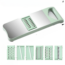 Load image into Gallery viewer, 6 in 1 Stainless Steel Multifunctional Safe Fruit Vegetable Slicer Cutter Shredders Carrot Grater Potato Peeler Chopper Kitchen