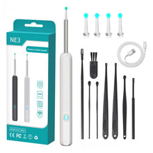 Load image into Gallery viewer, Wi -Fi Visible Wax Elimination Spoon USB 1080P HD Load Otoscope Ear Cleaner Ear Wax Removal Tool Suitable for Android IOS
