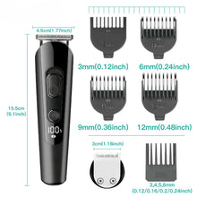 Load image into Gallery viewer, Hair Trimmer Cordless Hair Cutting Machine Electric Haircut Professional Hair Clipper Digital Display Trimmer for Men