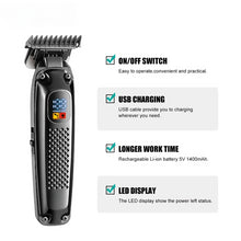 Load image into Gallery viewer, Hair Cutting Machine Professional Hair Trimmer Rechargeable Haircut Machine Hair Clipper Cordless Trimmer for Men