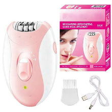 Load image into Gallery viewer, Women Epilator Electric Facial Body Painless Lady Legs Bikini Legs Arms Underarm Rotary Epilator Rechargeable
