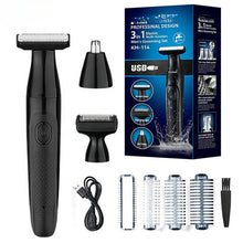 Load image into Gallery viewer, 3in1 Grooming Kit Hair Trimmer Electric for Men Body Beard Hair Clipper Nose Ear Trimer Hair Cutting Machine Haircut