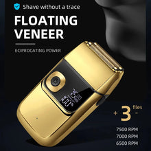 Load image into Gallery viewer, Double Foil Professional Electric Shaver for Razors Head for Bald Barber Supplies Hair &amp; Beard Trimmer Cordless