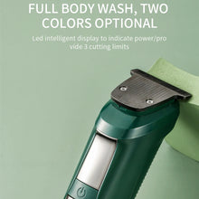 Load image into Gallery viewer, Waterproof Barber The Electric LED Displays The Hairdressing Tool USB Clipper Shaved Hair Carved Oil Head Push Shear