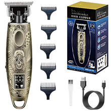 Load image into Gallery viewer, Metal zero blade Barber Shop Hair Trimmer Professional Beard Hair Clipper For Men Electric Haircut Machine Rechargeable