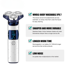 Load image into Gallery viewer, Floating Rotary Blades Shaving Machine Rechargeable Professional Electric Shaver for Men
