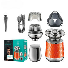 Load image into Gallery viewer, 4 in 1 Mens Grooming Kit Waterproof Rechargeable Beard Nose Trimmer Electric Shavers for Men