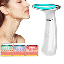 Load image into Gallery viewer, Neck Face Beauty Device EMS Neck Face Lifting Massager Skin Tighten Device LED Photon Anti Wrinkle Double Chin Remover