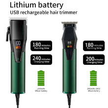 Load image into Gallery viewer, Professional Combo Kits Hair Clipper Electric Hair Trimmer For Men Rechargeable Cordless Haircut Machine Lithium Ion