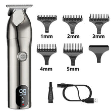 Load image into Gallery viewer, Ceramic Blade Electric Hair Clipper Men Barber Beard Trimmer Rechargeable Hair Cutting Machine for Men Low Noise Adult Hair Cut