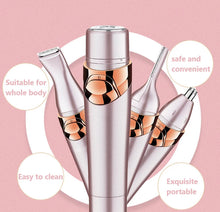 Load image into Gallery viewer, 4 In 1 Women Face Facial Body Hair Removal Lady Shaver Epilator Female Shaving Electric Trimmer Razor For Eyebrow Nose
