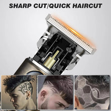 Load image into Gallery viewer, Men&#39;s Hair Clipper Waterproof Rechargeable Cordless Hair Beard Trimmer Kit with LED Display 3 Limit Combs for Zero Gap Baldhead