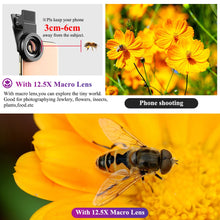 Load image into Gallery viewer, Professional Phone Camera Lens 12.5x Macro Camera Photo HD 0.45x Super Wide Angle Lens for Samsung IPhone All Smartphones