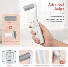 Load image into Gallery viewer, Electric Foot Grinder Vacuum Callus Remover Foot Pedicure Tools Rechargeable Foot Files Clean Tools Polished Nails For Dead Skin