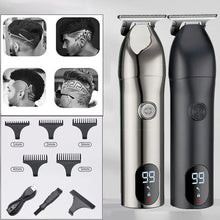 Load image into Gallery viewer, Ceramic Blade Electric Hair Clipper Men Barber Beard Trimmer Rechargeable Hair Cutting Machine for Men Low Noise Adult Hair Cut