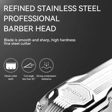 Load image into Gallery viewer, Professional Barber Electric Metal Housing Hair Clipper Rechargeable Hair Trimmer For Men Beard Hair Cutter Machine