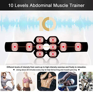 USB Charged Muscle Stimulator Abdominal Musculaire Electrostimulation Electro Stimulator Home Gym Belly Arm Leg Massage Unisex