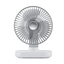 Load image into Gallery viewer, 4000mAh Rechargeable Air Cooling Ventilator Electric USB Auto Rotation Desktop Fan 4 Speed Wind Silent Portable for Home Office