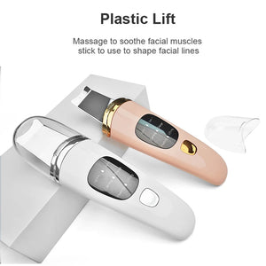 Ultrasonic Scrubber Skin Spatula Face Gentle Scraper Peel Comedones Extractor Pore Cleanser Facial Lifting Tool