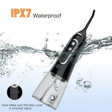 Load image into Gallery viewer, Oral Irrigator 5 Modes USB Rechargeable Portable Dental Water Flosser Jet 300ml Water Tank Teeth Cleaner 6 Jet Nozzle