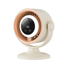 Load image into Gallery viewer, Turbo Desk Fan With Digital Display 100 Speed Rechargeable Air Circulation Fan LED Light Wall Mountable Home Camping Cooling Fan