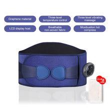 Load image into Gallery viewer, Portable Electric Heat Massage Waist Brace Support Belt Waist Massager Electric Back Support Lumbar Physiotherapy Heating Belt