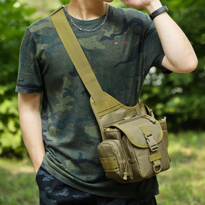 Tactical Shoulder Bag Army Military Crossbody Sling Bag Men's Outdoor Hunting Fishing Travel Waterproof Chest Bag