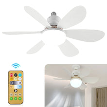 Load image into Gallery viewer, 40W Ceiling Fan Light LED E27 With Remote Control Dimming Suitable For Living Room Bedroom Kitchen And Home Use, 85-265V