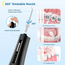 Load image into Gallery viewer, Teeth Water Pick Ultrasonic Cleanser 300ml Water Tank 4 Jet Tip Tooth Beauty Health Irrigator Dental Water Flosser for Teeth