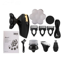 Load image into Gallery viewer, Men's Grooming Care Set Electric Razor Facial Cleaning Bald Shaver Waterproof USB Charging LCD Display Nose Hair Beard Trimmer