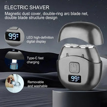 Load image into Gallery viewer, Mini Electric Shaver Double Head Men's Razor Beard Trimmer Shaver  Men Double Floating Magnetic Blade Head Portable Beard Knife